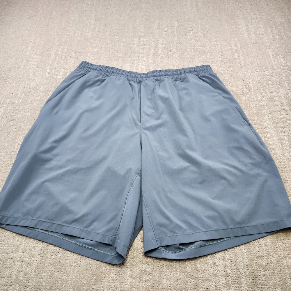Lululemon Pace Breaker Shorts Men XL Lined 9" Gray 2 In 1 Running Training
